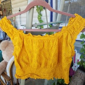 Mustard crop top live 4 truth